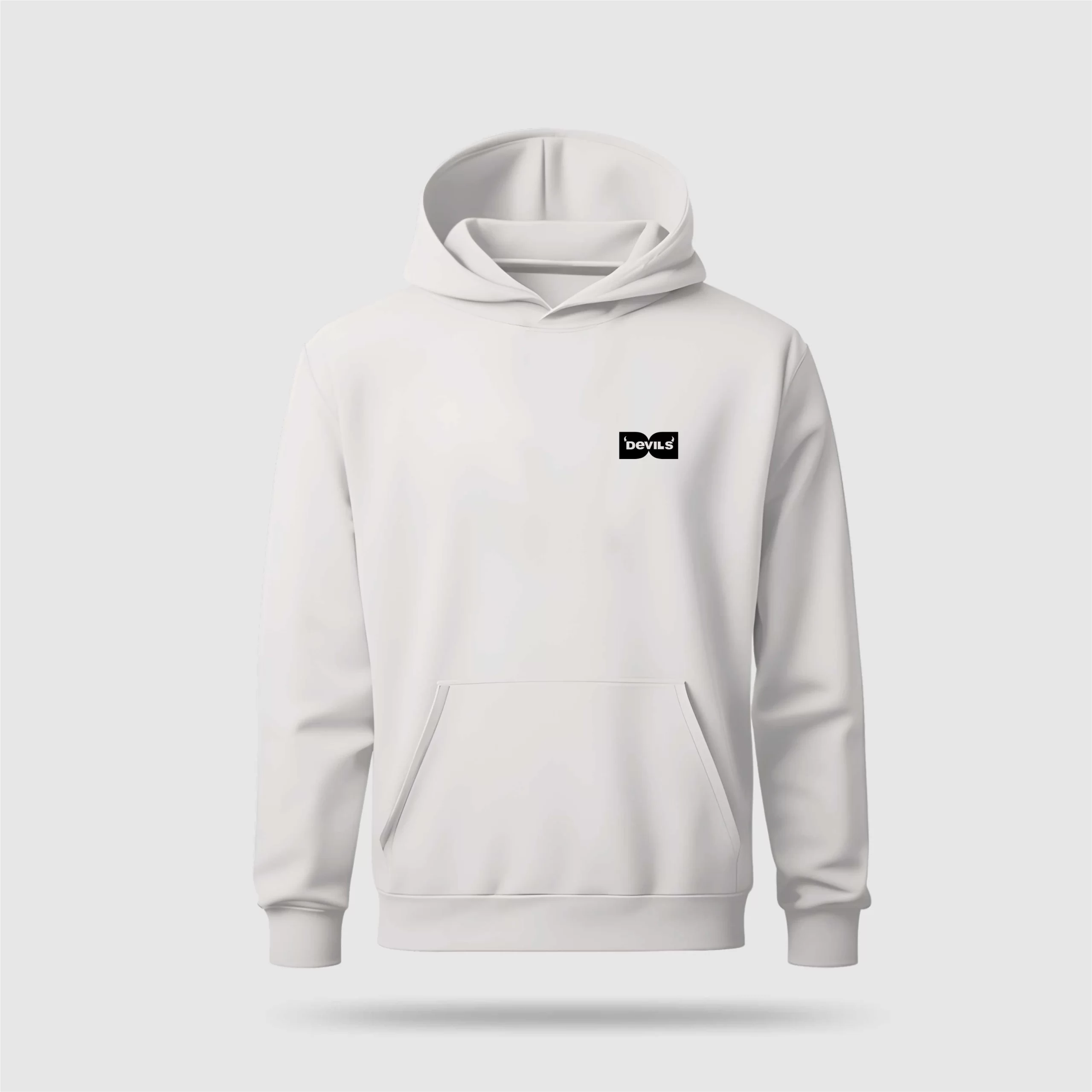 Detailing Devil's Hoodie - Emblem White