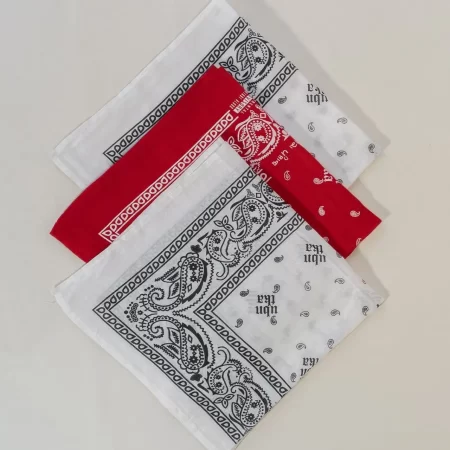 Bandana (Set of 3) (White, Red, White)