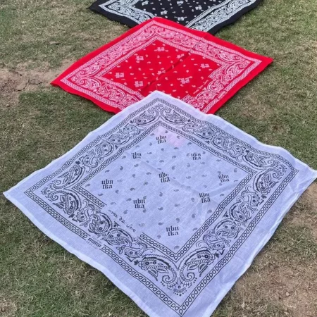 Bandanas Set Of 3 (Black, Red & White)