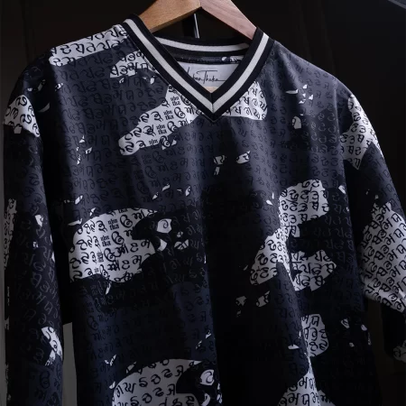 Maa Boli Camo Grey Cool-n-Dry-Fit Jersey