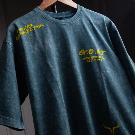 Punjab Connection Stonewashed Green T-shirt