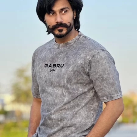 Gabru Grey Stonewashed T-shirt
