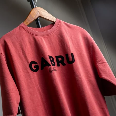 Gabru Red Stonewashed T-shirt