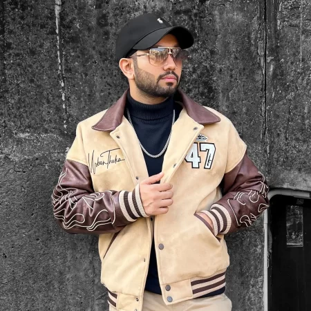AK47 Brown & Beige Varsity Jacket