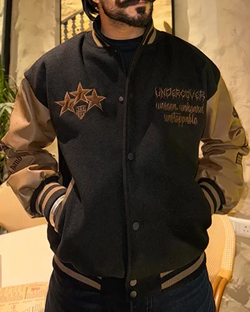 ROYAL BROWN VARSITY JACKET